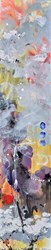 Resplendent 3/3 TRIPTYCH by Danielle O'Connor Akiyama - Glazed Original Painting on Box Canvas sized 10x48 inches. Available from Whitewall Galleries